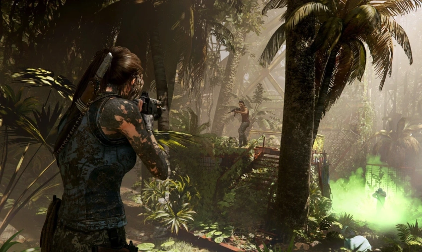 Лару Крофт с пистолетами на бёдрах из сериала Tomb Raider впервые показали на съёмках